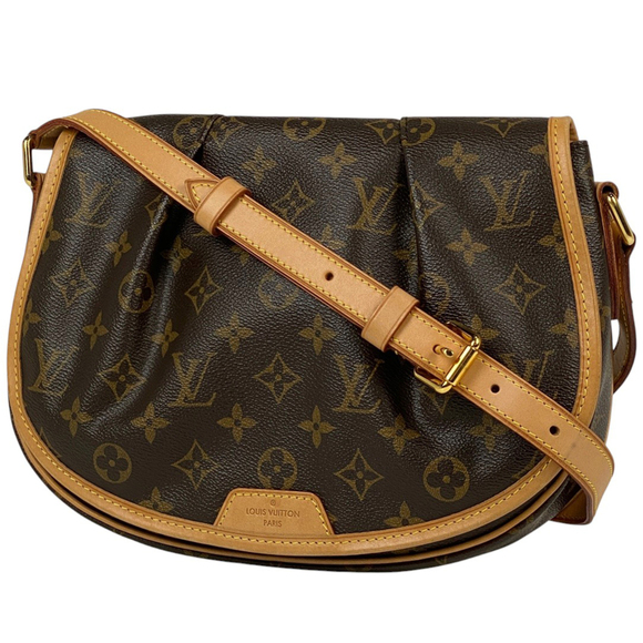 LOUIS VUITTON Handbags - Louis Vuitton Menilmontant PM Crossbody Shoulder Bag Monogram Brown M40474 Wo...